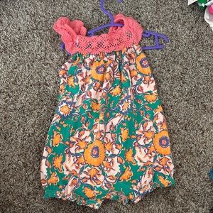 Matilda Jane Coral and Floral Romper